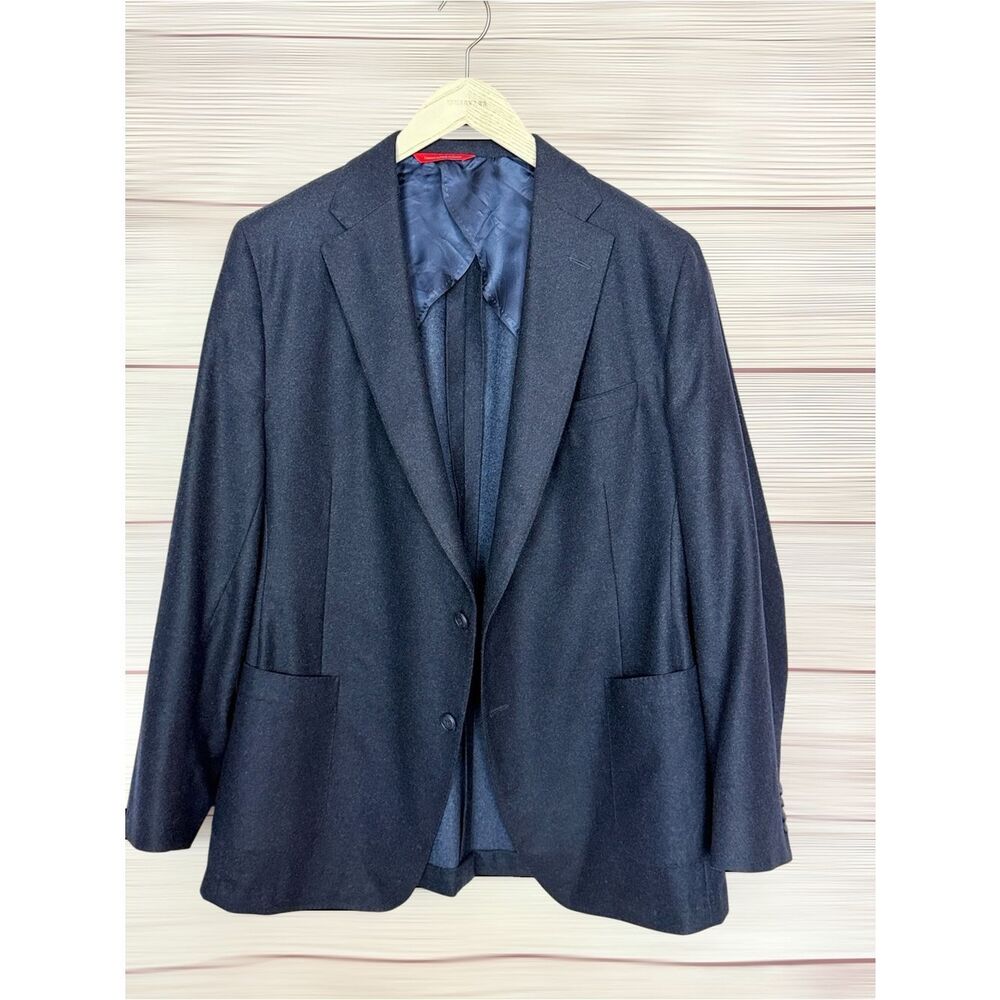 Samuelsohn Loro Piana Sweet Felt Blazer Navy Wool Sport Coat 46R - US 40-42
